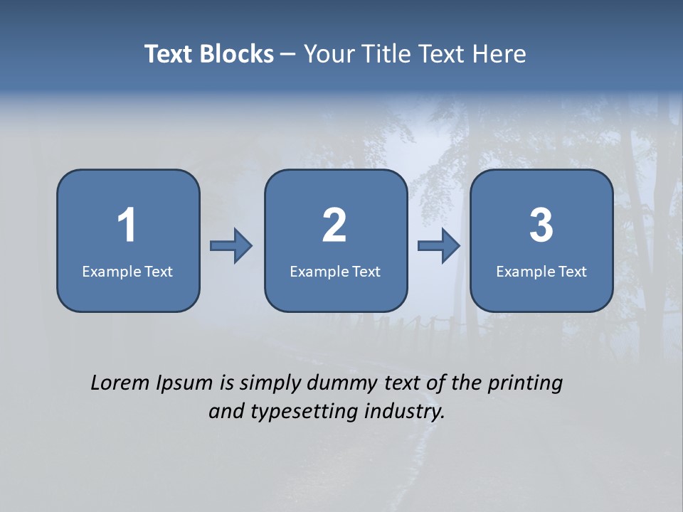 Camping Leaf Misty PowerPoint Template