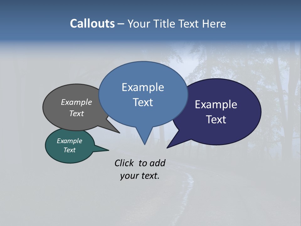 Camping Leaf Misty PowerPoint Template