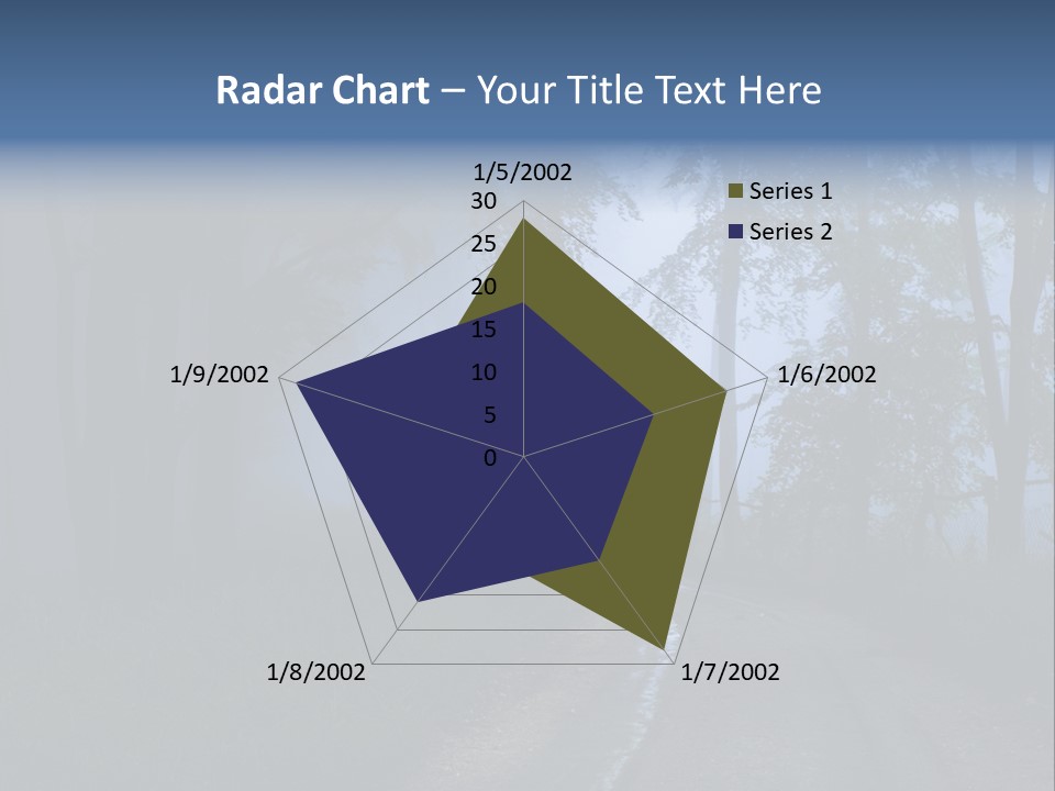 Camping Leaf Misty PowerPoint Template