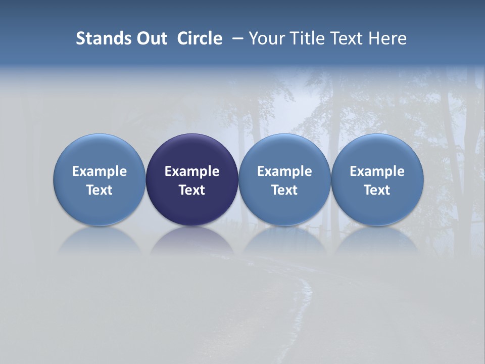 Camping Leaf Misty PowerPoint Template