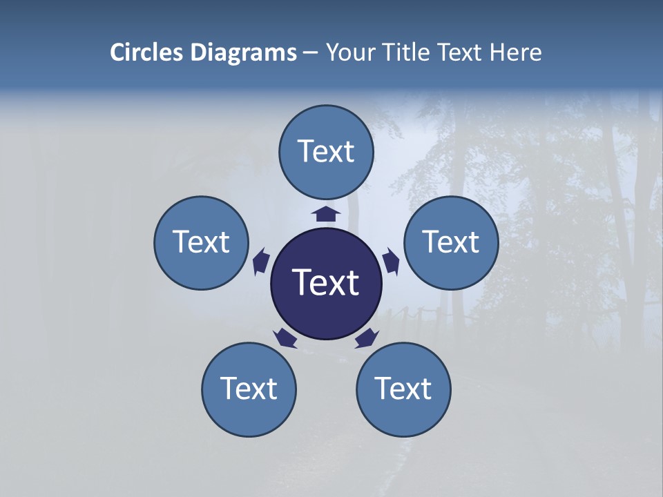 Camping Leaf Misty PowerPoint Template