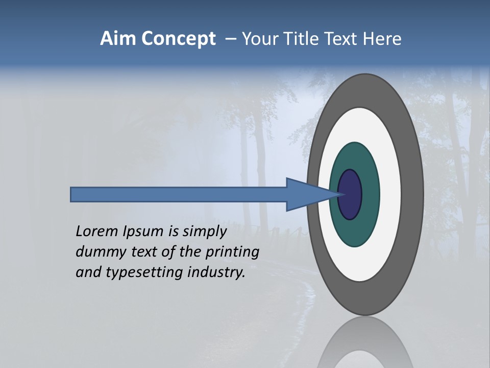 Camping Leaf Misty PowerPoint Template
