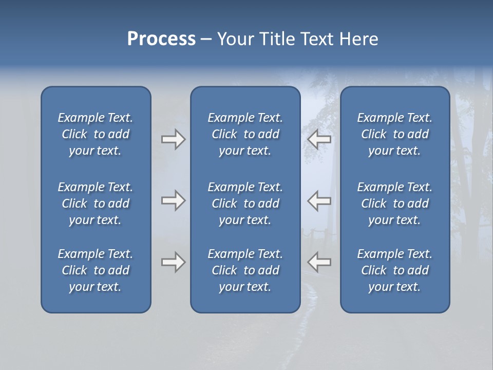 Camping Leaf Misty PowerPoint Template