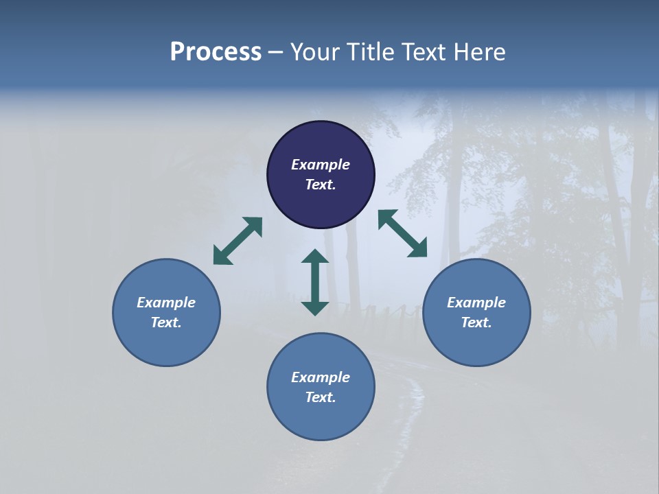 Camping Leaf Misty PowerPoint Template