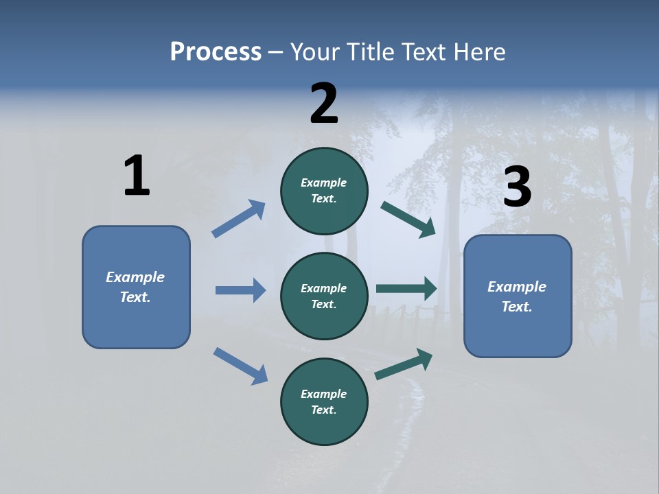 Camping Leaf Misty PowerPoint Template