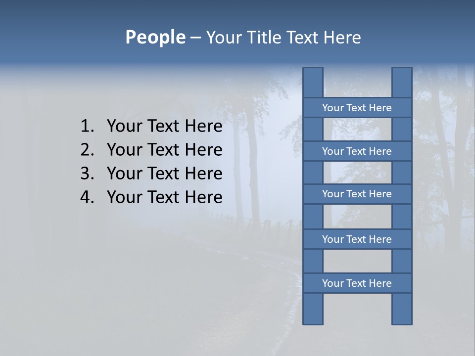 Camping Leaf Misty PowerPoint Template