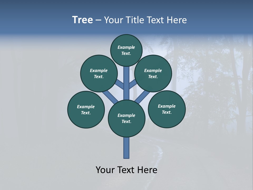Camping Leaf Misty PowerPoint Template