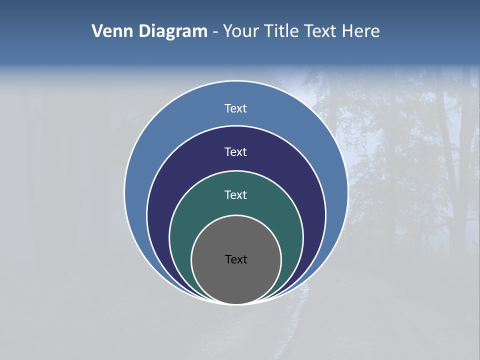 Camping Leaf Misty PowerPoint Template