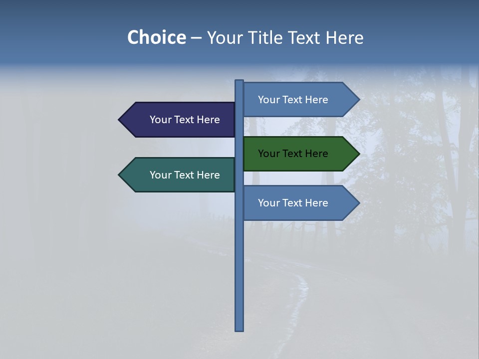 Camping Leaf Misty PowerPoint Template