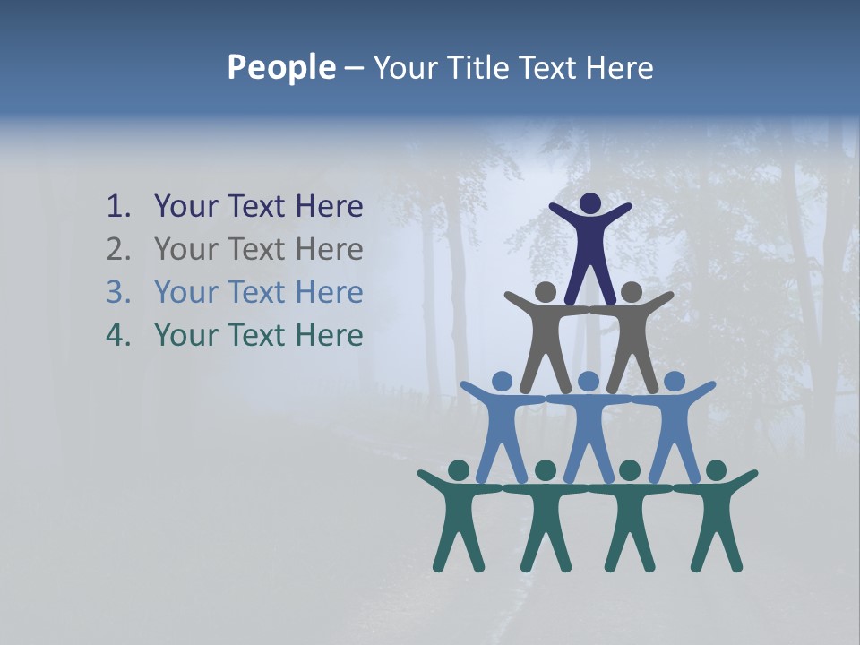 Camping Leaf Misty PowerPoint Template