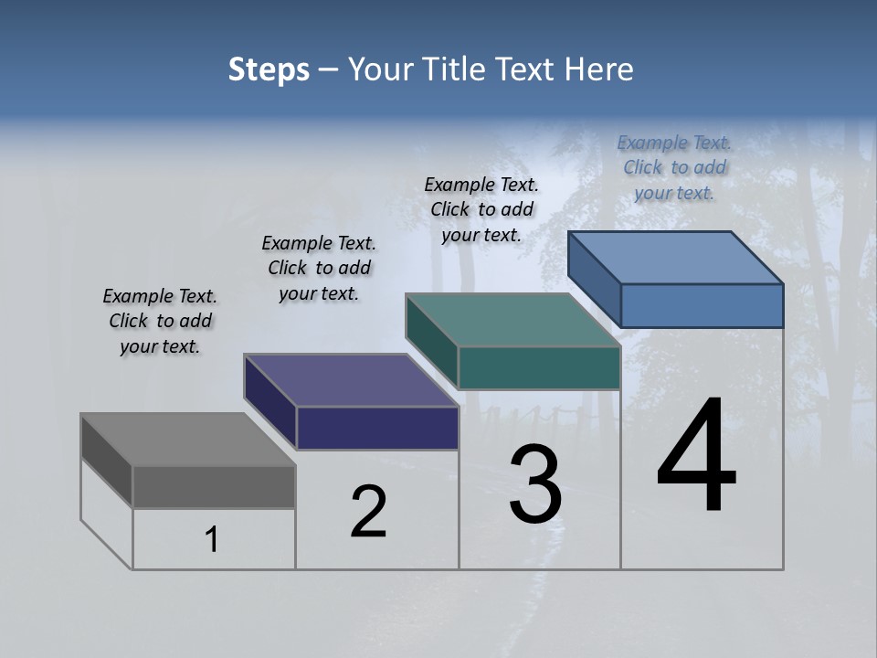 Camping Leaf Misty PowerPoint Template