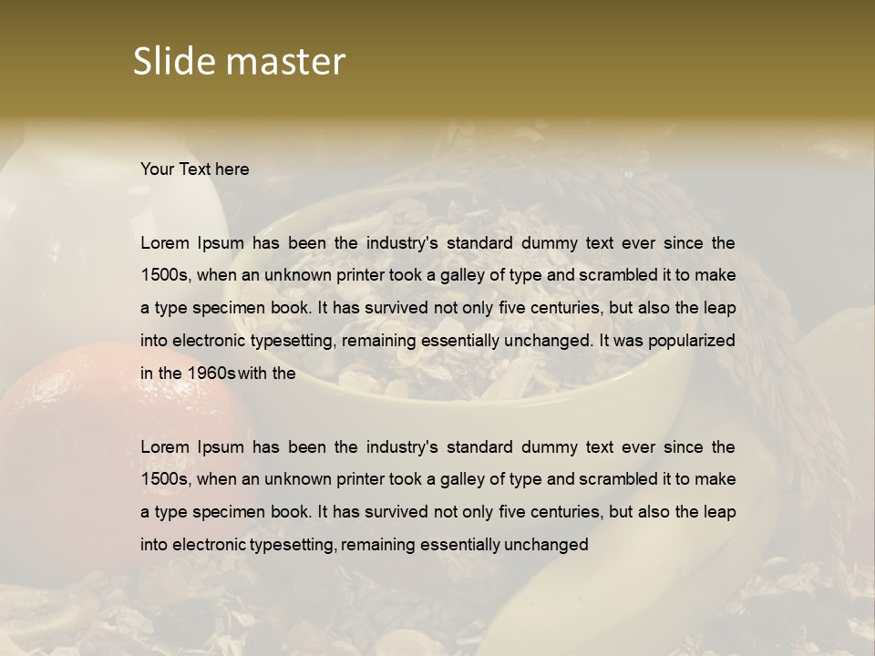 Diet Yogurt Cargo PowerPoint Template