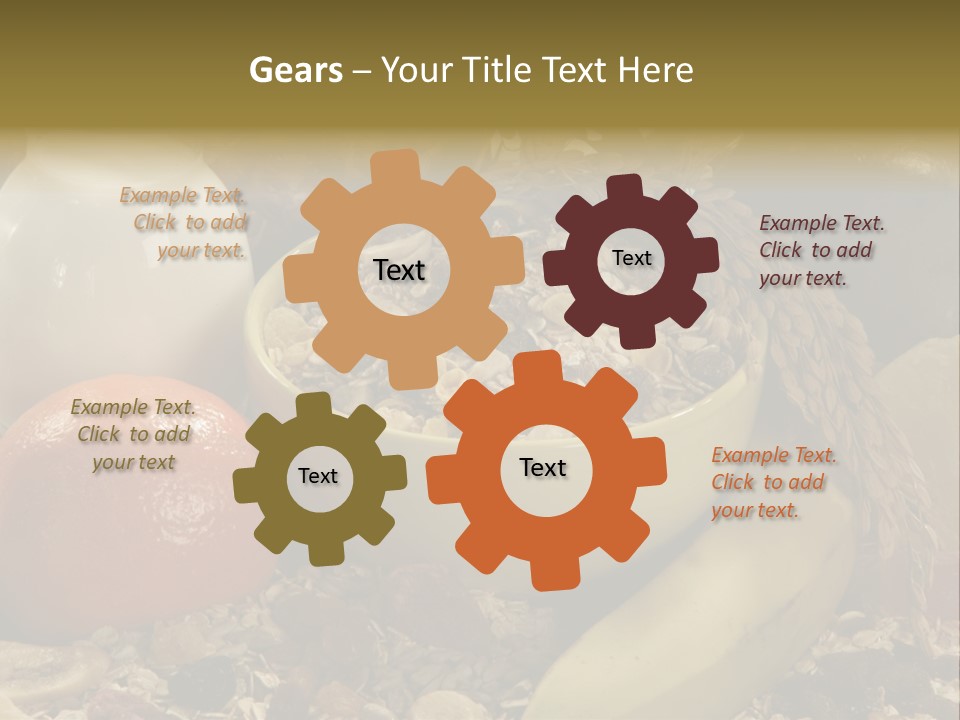 Diet Yogurt Cargo PowerPoint Template