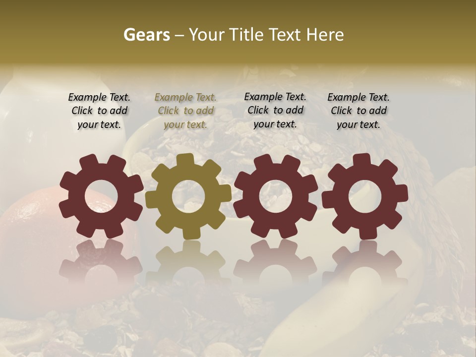 Diet Yogurt Cargo PowerPoint Template