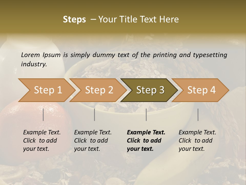 Diet Yogurt Cargo PowerPoint Template