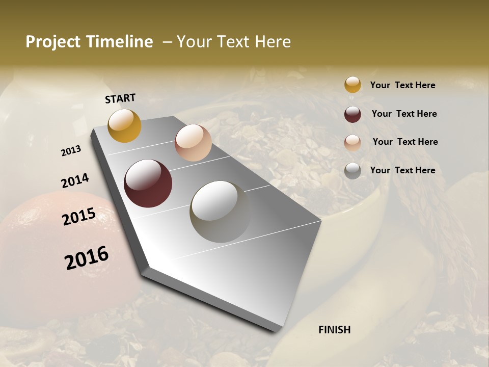 Diet Yogurt Cargo PowerPoint Template