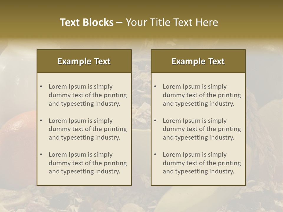 Diet Yogurt Cargo PowerPoint Template