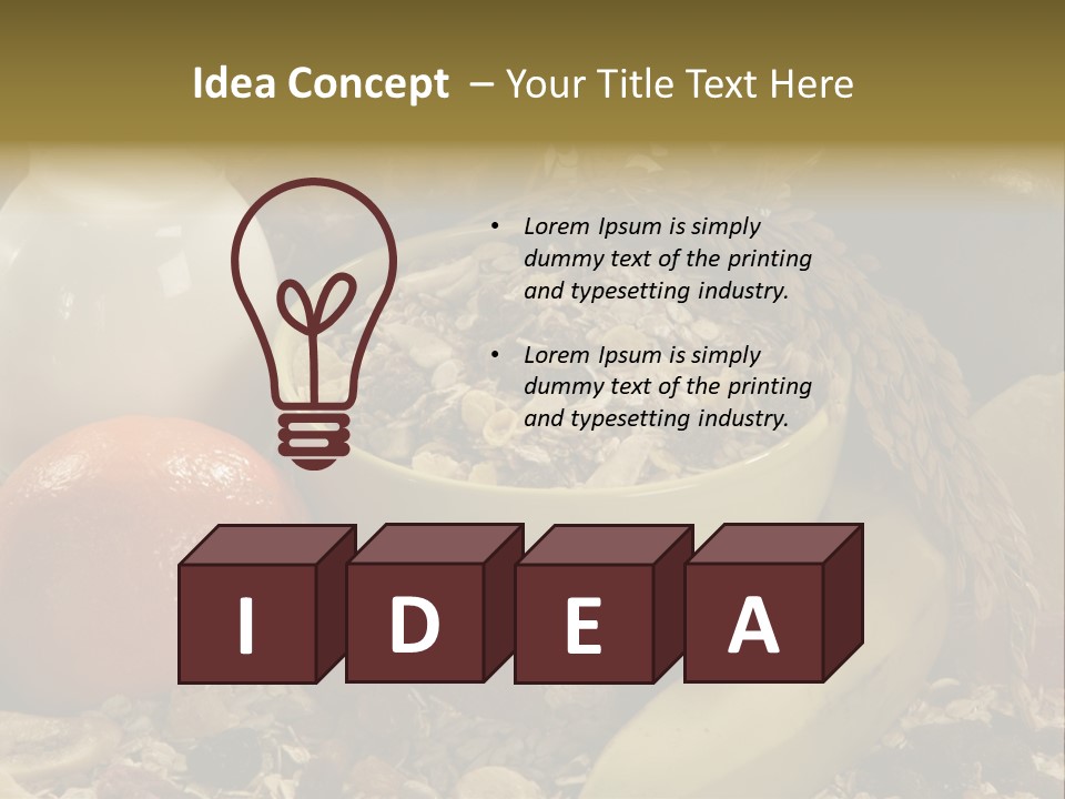 Diet Yogurt Cargo PowerPoint Template