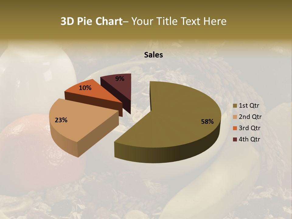 Diet Yogurt Cargo PowerPoint Template