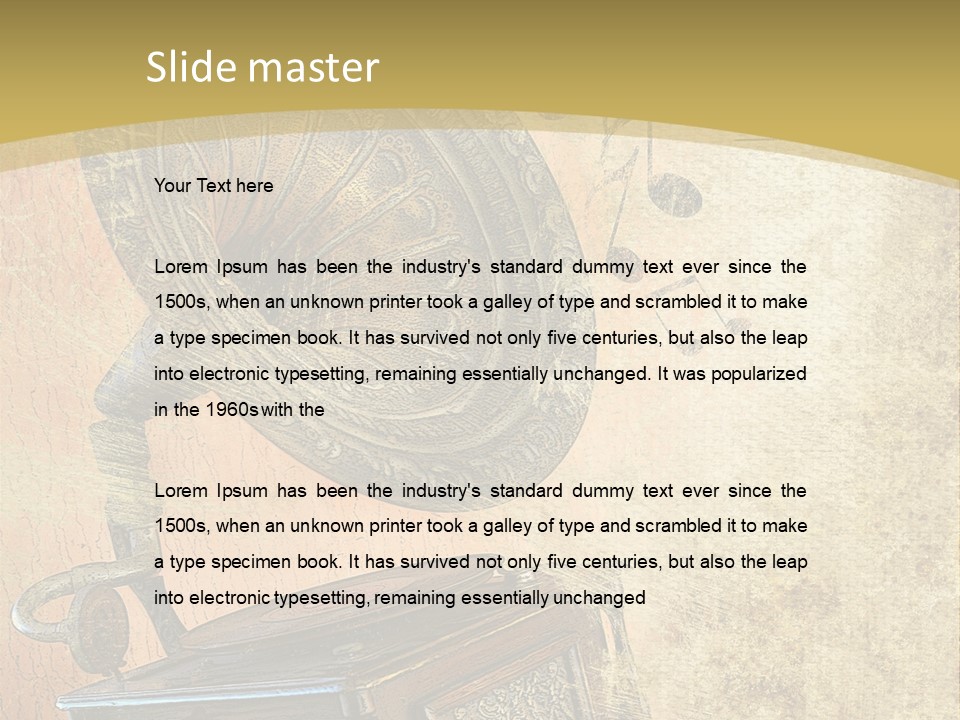 Drawing Sound Cover PowerPoint Template