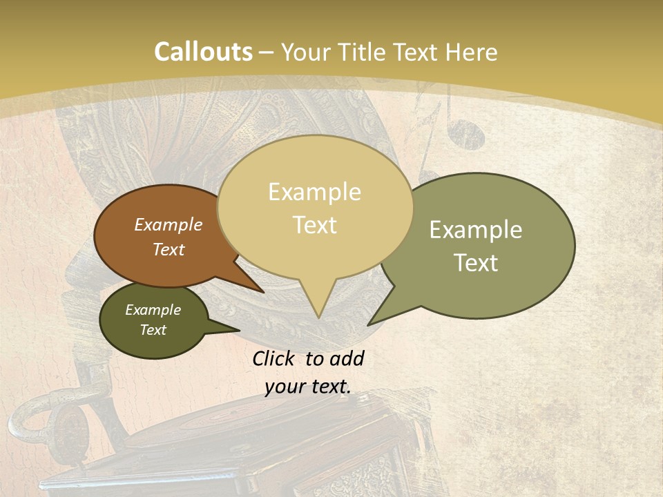 Drawing Sound Cover PowerPoint Template