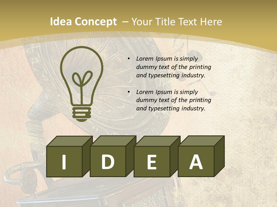 Drawing Sound Cover PowerPoint Template