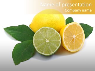 Lemon Fruit Citrus PowerPoint Template