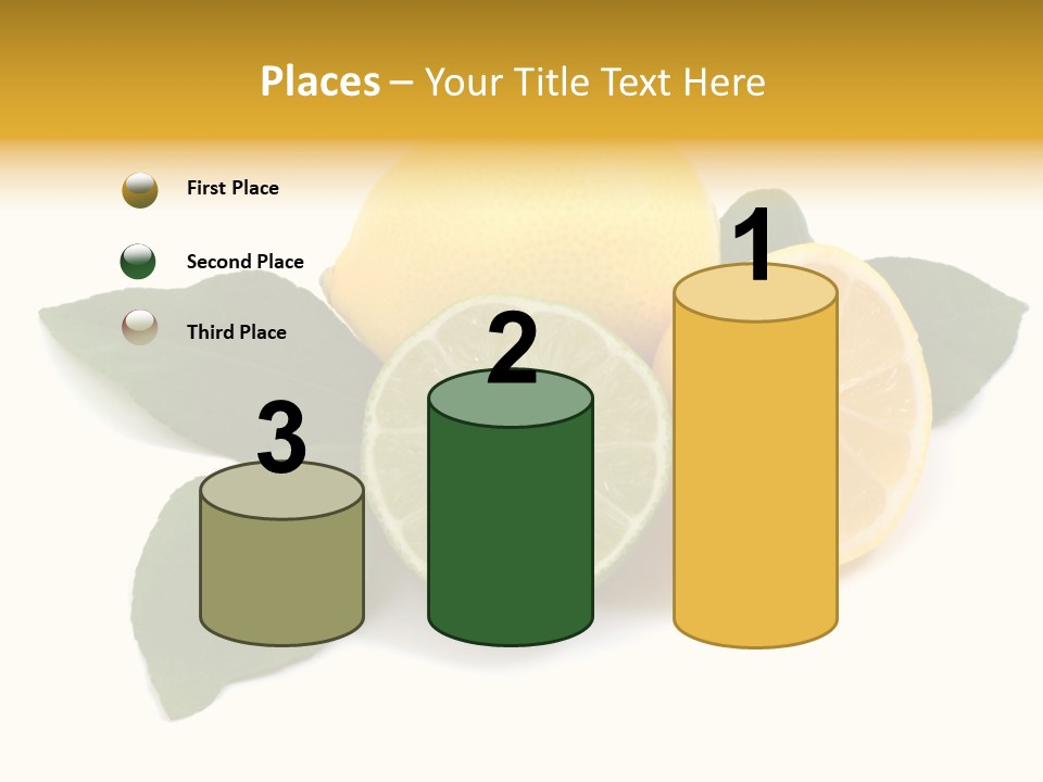 Lemon Fruit Citrus PowerPoint Template