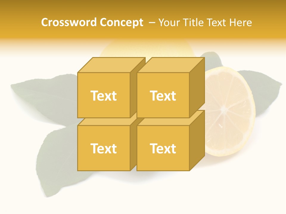 Lemon Fruit Citrus PowerPoint Template