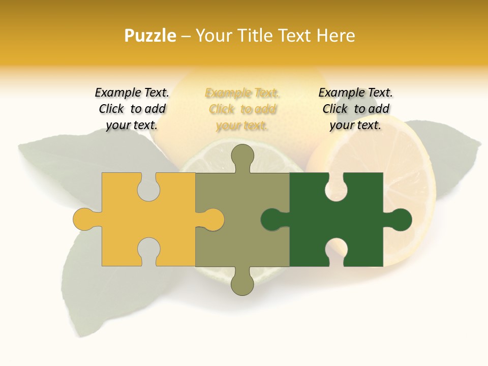 Lemon Fruit Citrus PowerPoint Template