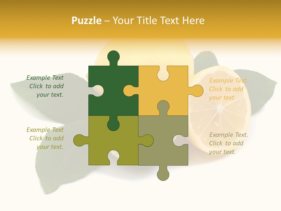 Lemon Fruit Citrus PowerPoint Template