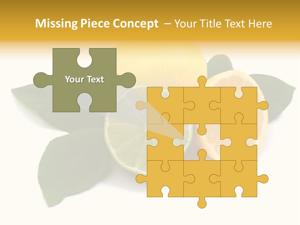 Lemon Fruit Citrus PowerPoint Template