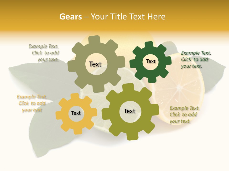 Lemon Fruit Citrus PowerPoint Template