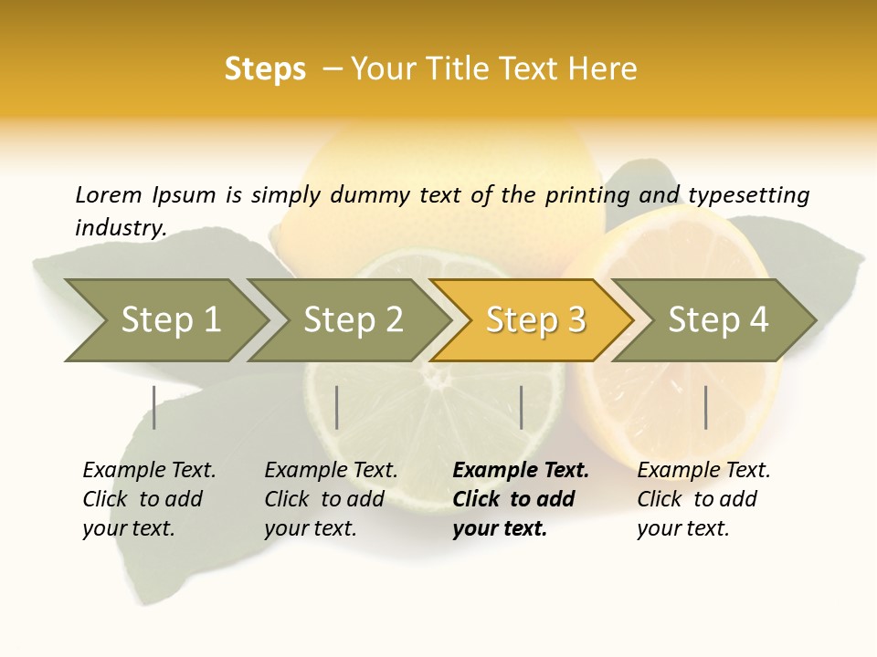 Lemon Fruit Citrus PowerPoint Template