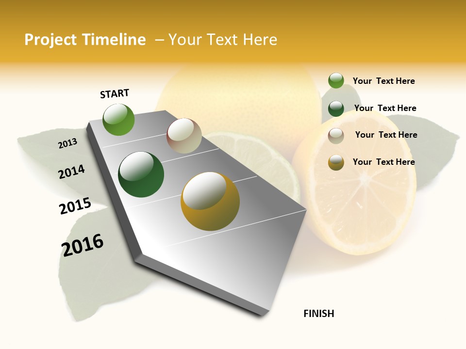 Lemon Fruit Citrus PowerPoint Template
