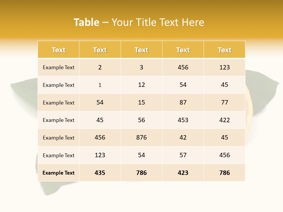 Lemon Fruit Citrus PowerPoint Template