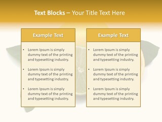 Lemon Fruit Citrus PowerPoint Template