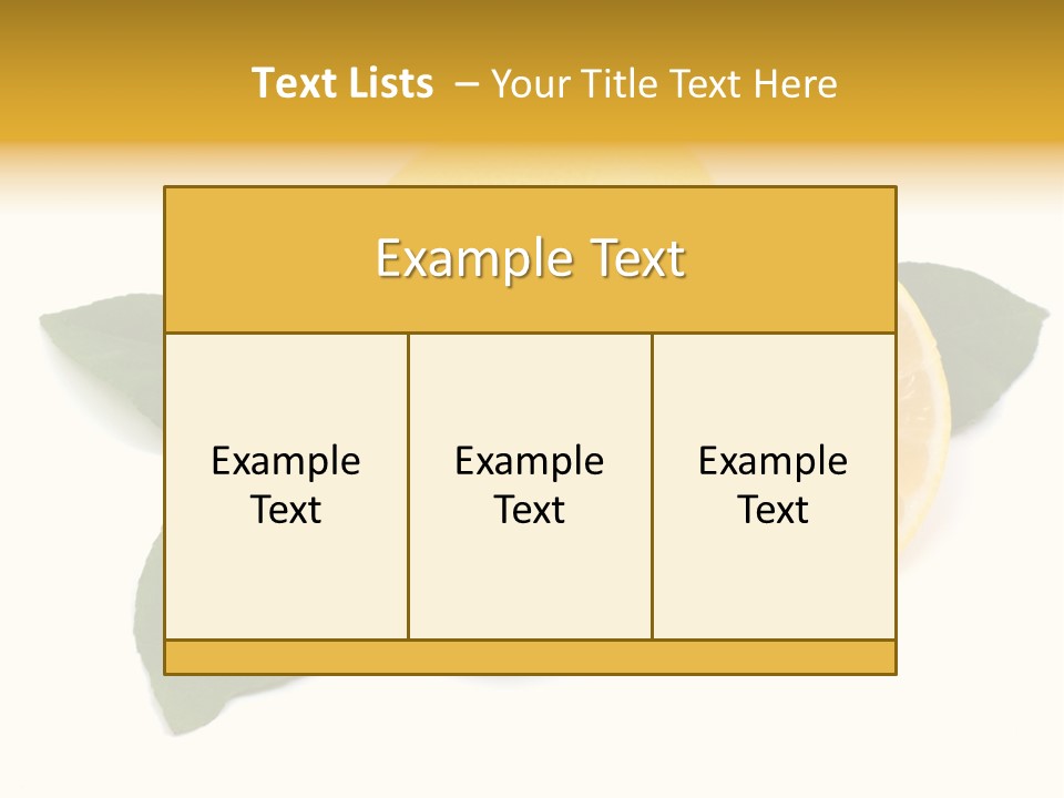 Lemon Fruit Citrus PowerPoint Template