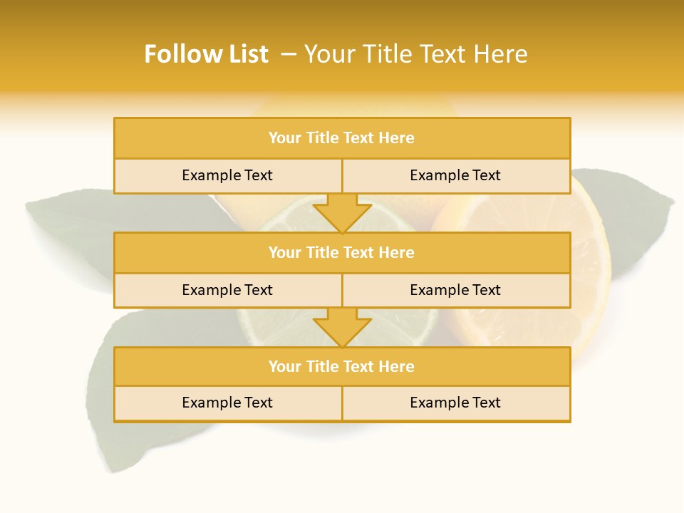 Lemon Fruit Citrus PowerPoint Template