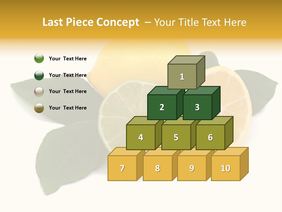 Lemon Fruit Citrus PowerPoint Template