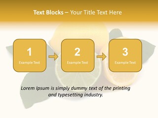 Lemon Fruit Citrus PowerPoint Template