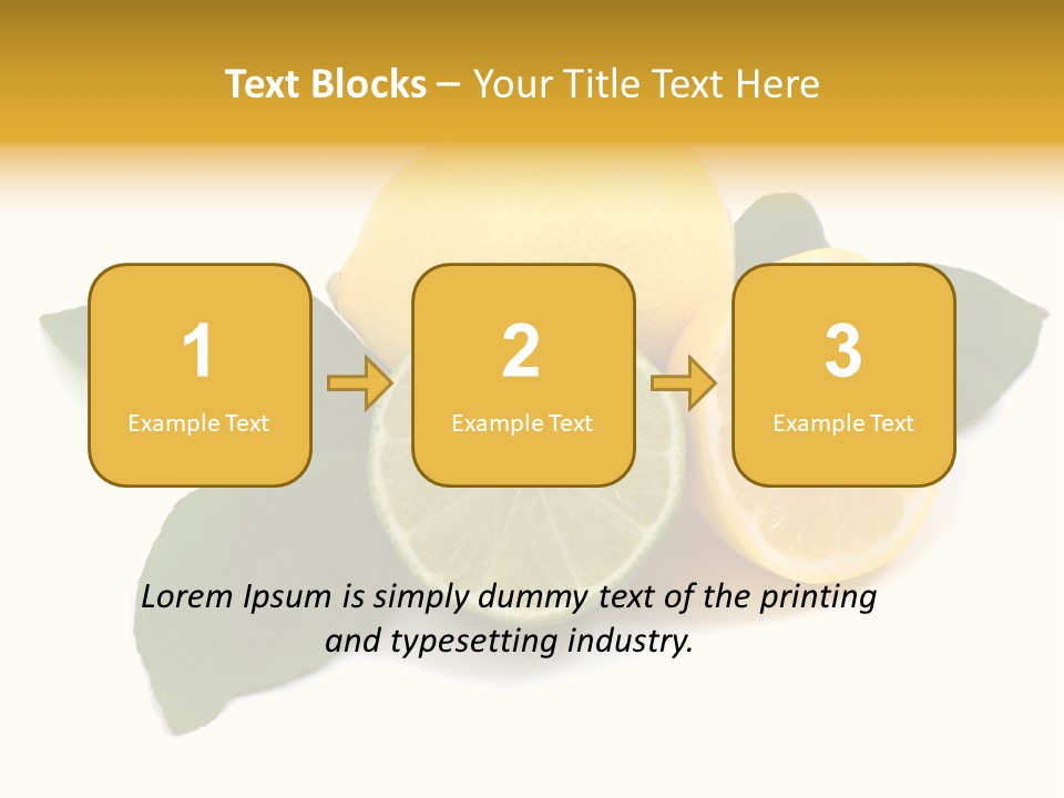 Lemon Fruit Citrus PowerPoint Template