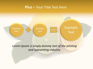 Lemon Fruit Citrus PowerPoint Template