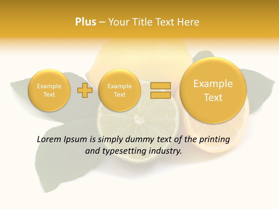 Lemon Fruit Citrus PowerPoint Template