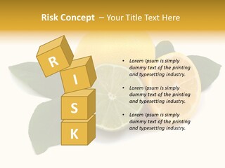 Lemon Fruit Citrus PowerPoint Template
