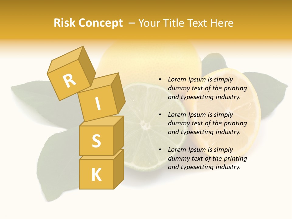 Lemon Fruit Citrus PowerPoint Template