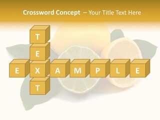 Lemon Fruit Citrus PowerPoint Template
