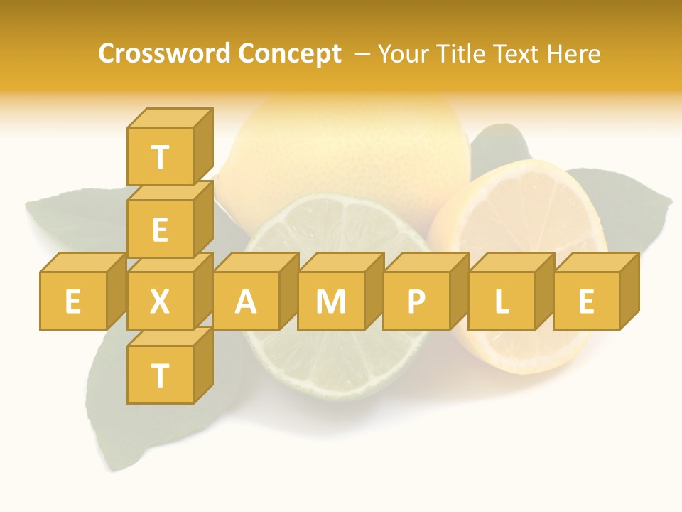 Lemon Fruit Citrus PowerPoint Template