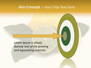 Lemon Fruit Citrus PowerPoint Template