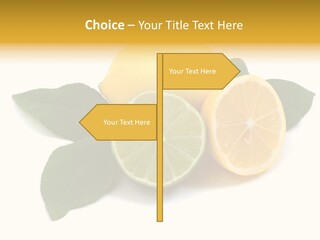 Lemon Fruit Citrus PowerPoint Template